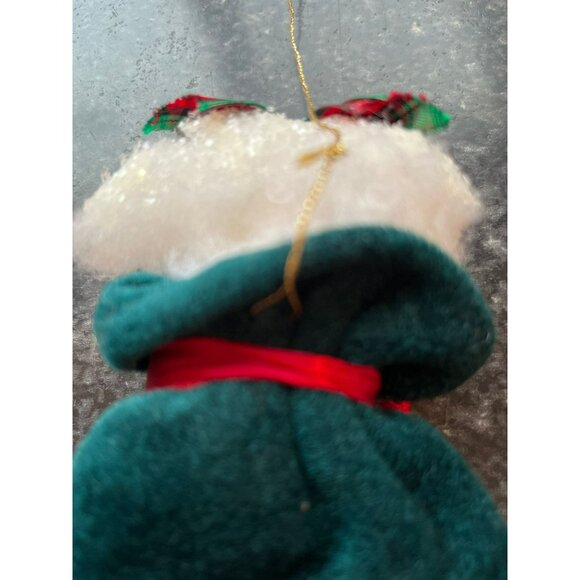 Vtg 1970's Detroit Artist Mary Ewald Pen & Ink Art Christmas Ornament Girl - Picture 7 of 7